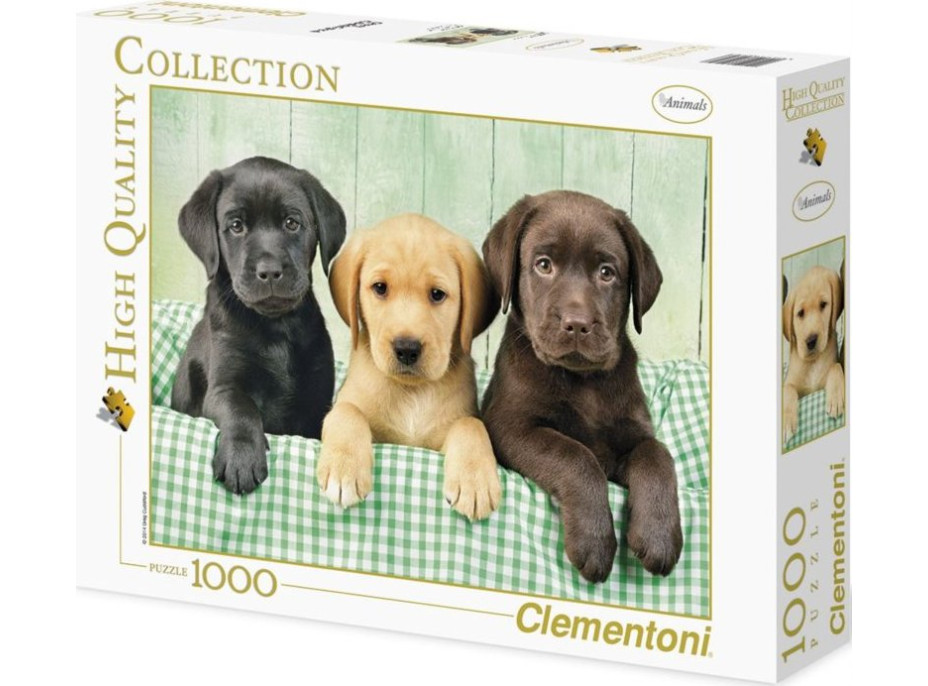 CLEMENTONI Puzzle Tri labradori 1000 dielikov