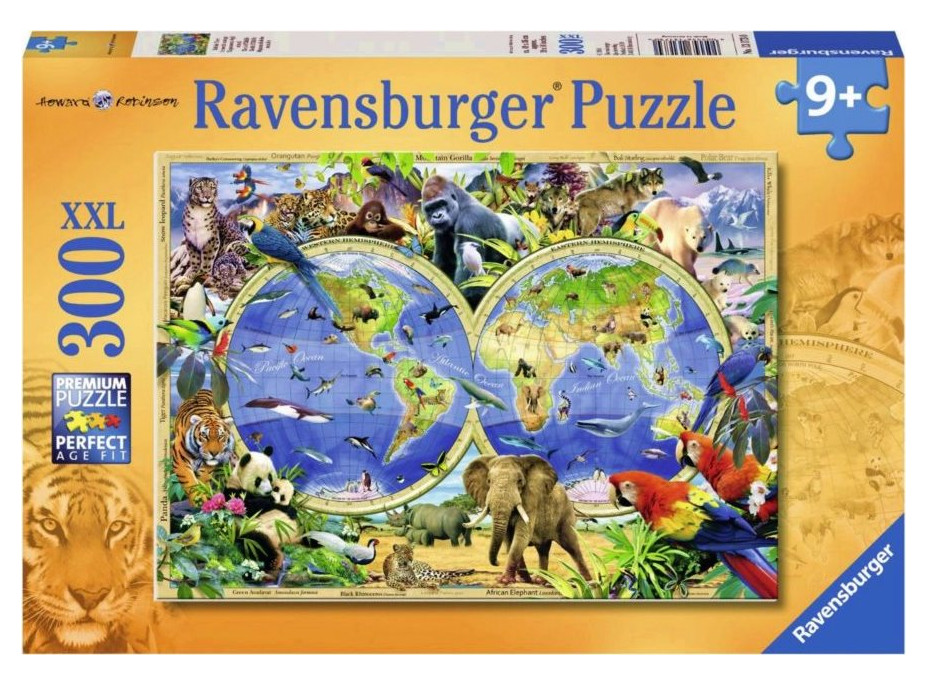 RAVENSBURGER Puzzle Svet divokých zvierat XXL 300 dielikov