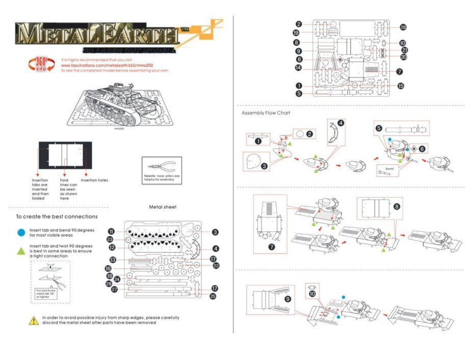 METAL EARTH 3D puzzle Tank Či - ha