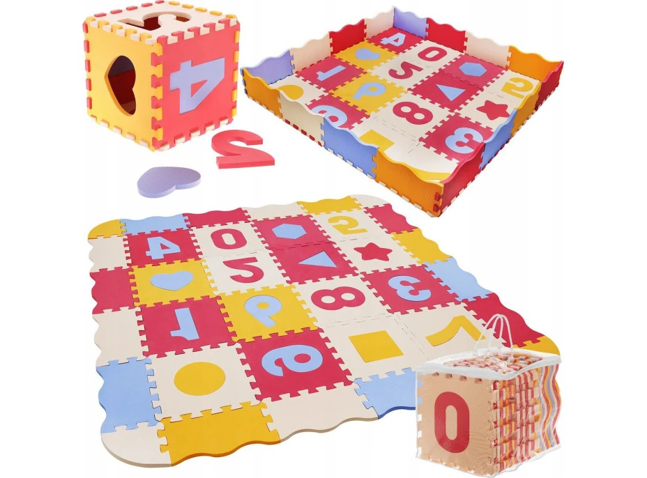 Matadi Penové puzzle Číslica a tvary (28x28)