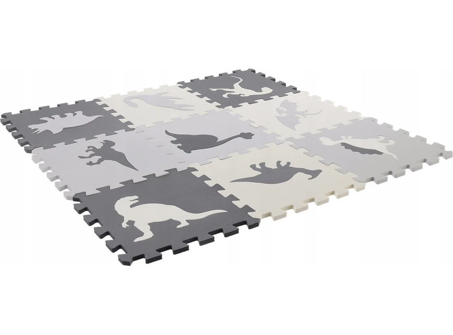 Matadi Penové puzzle šedé Dinosaury (28x28)