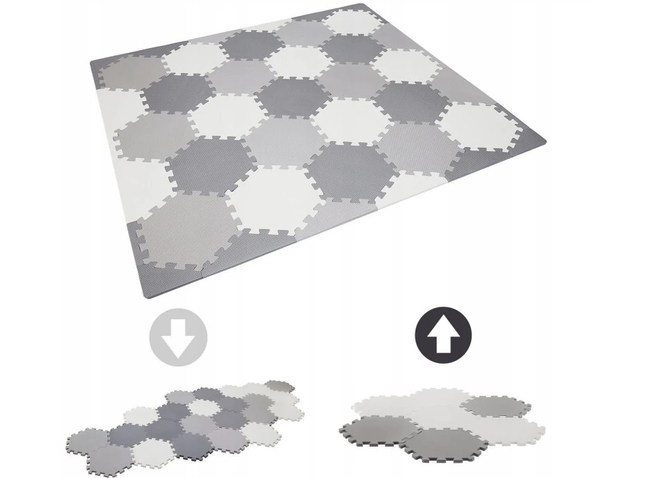 Matadi Penové puzzle Hexagon s okrajmi