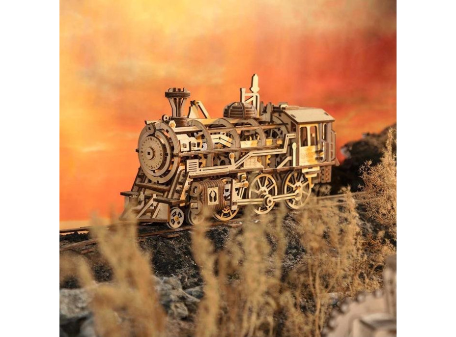 ROBOTIME Roker 3D drevené puzzle Lokomotíva 350 dielikov