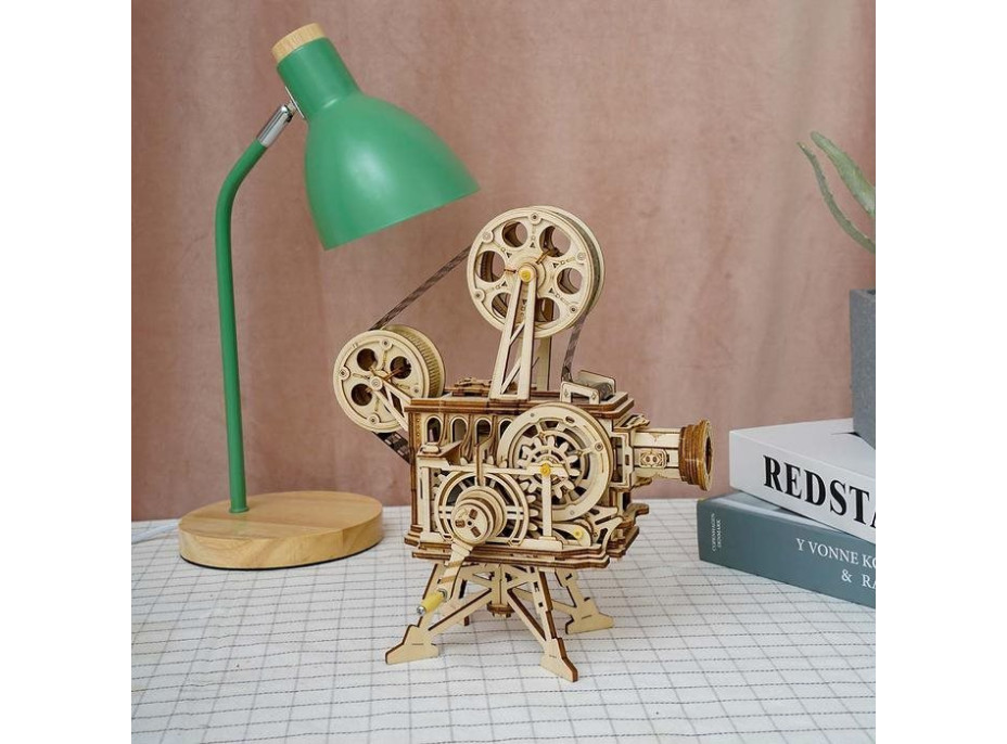 ROBOTIME Roker 3D drevené puzzle Mechanický filmový projektor 183 dielikov