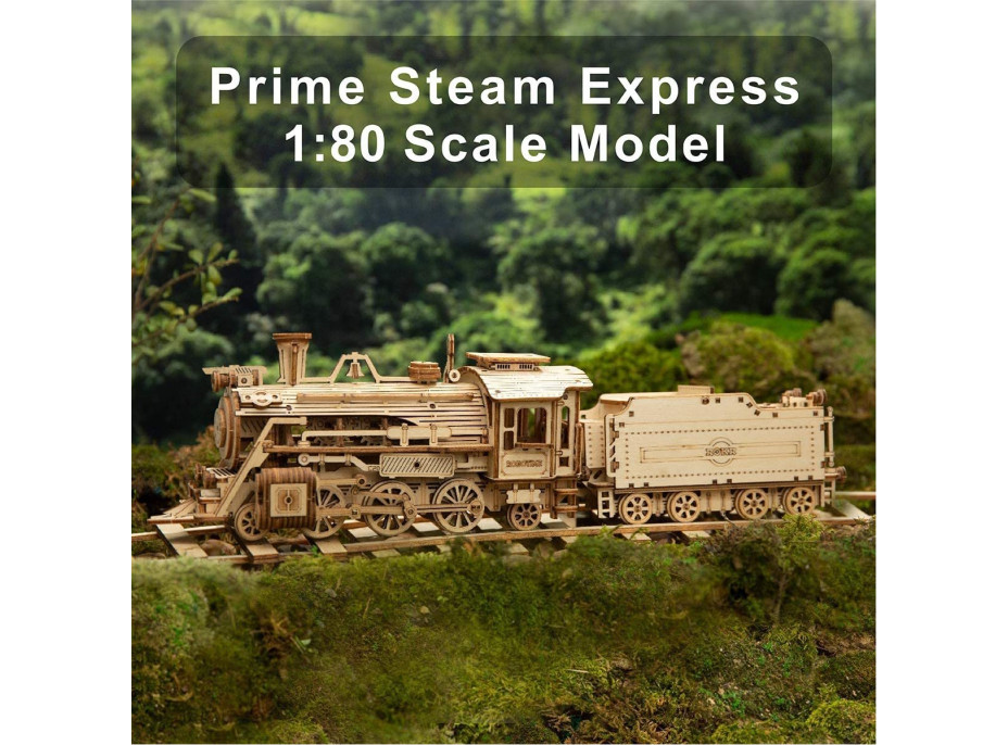 ROBOTIME Roker 3D drevené puzzle Prime Steam Express 308 dielikov