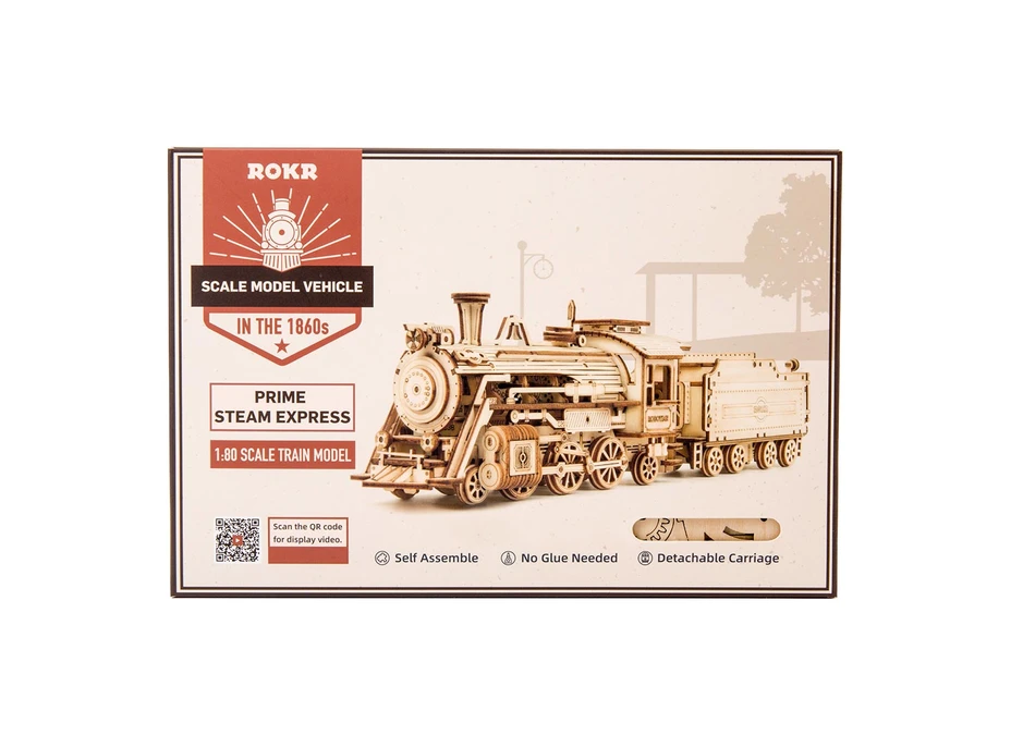 ROBOTIME Roker 3D drevené puzzle Prime Steam Express 308 dielikov