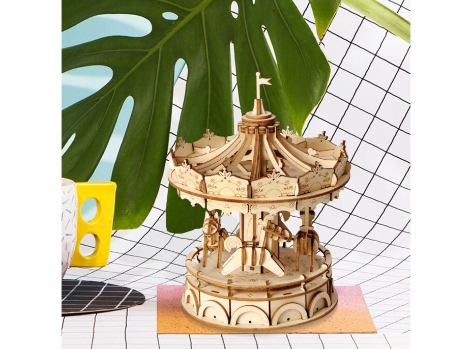 ROBOTIME Rolife 3D drevené puzzle Kolotoč 174 dielikov