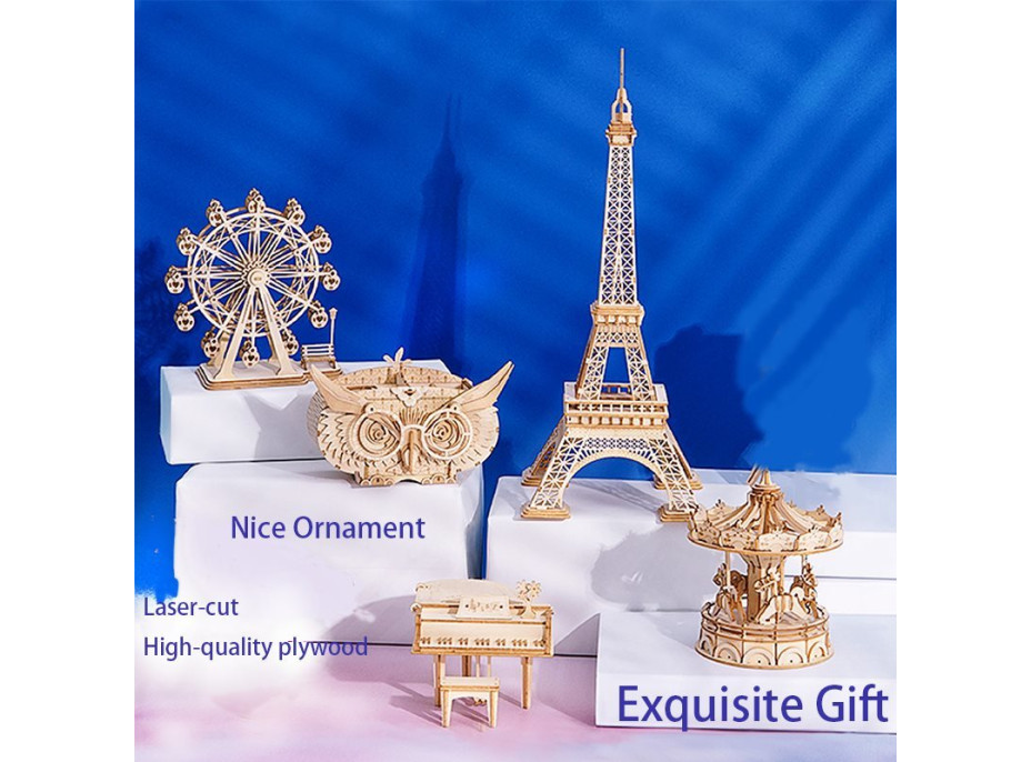 ROBOTIME Rolife 3D drevené puzzle Kolotoč 174 dielikov