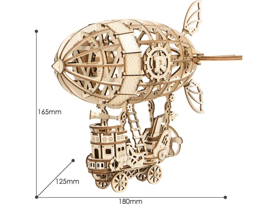 ROBOTIME Rolife 3D drevené puzzle Vzducholoď 176 dielikov