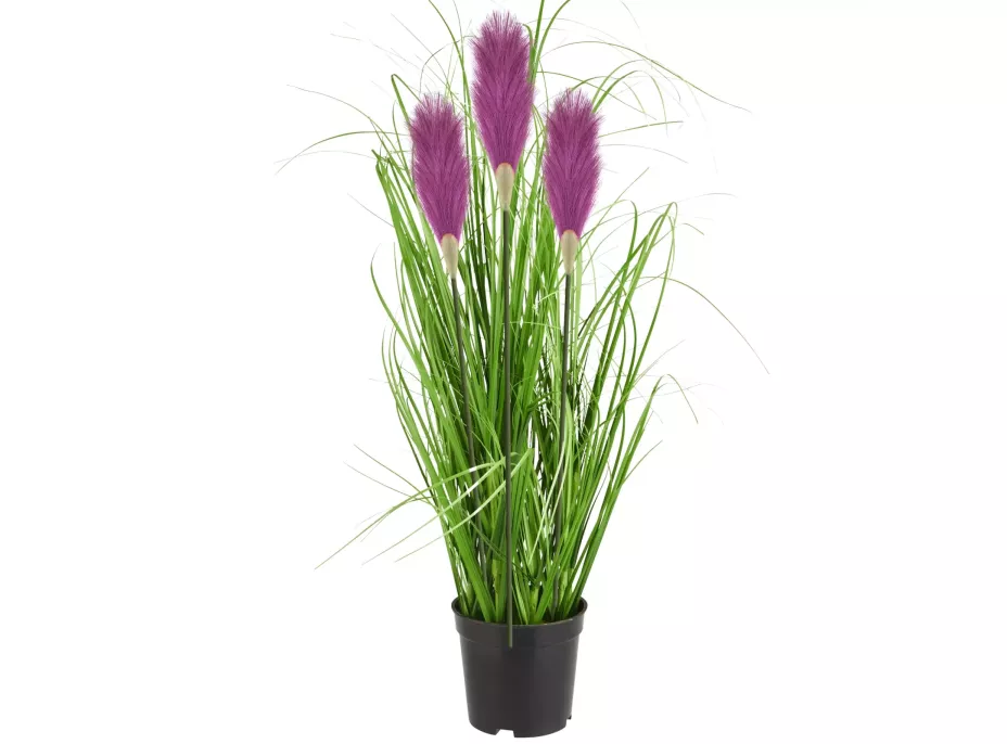 Umelá tráva pampová - 70 cm - fialová