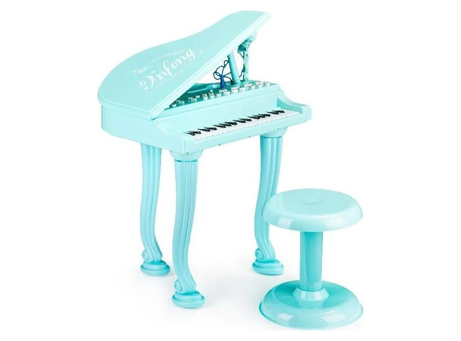 ECOTOYS Detské elektrické piano modré