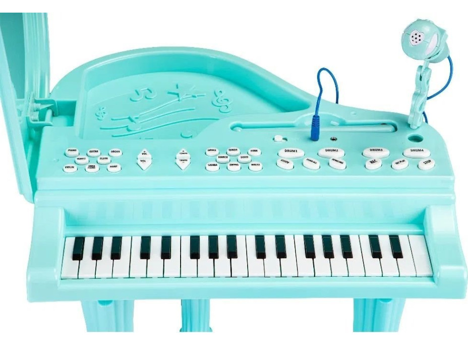 ECOTOYS Detské elektrické piano modré