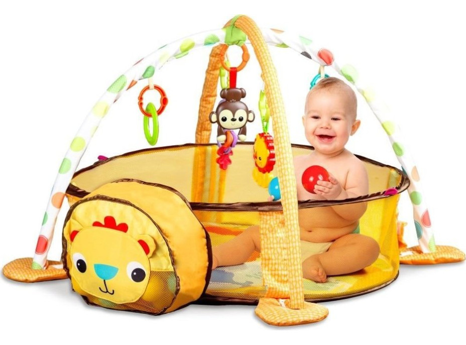 ECOTOYS Hracia deka s ohrádkou Lev