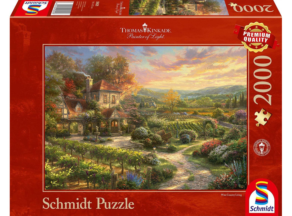 SCHMIDT Puzzle Dom pri viniciach 2000 dielikov