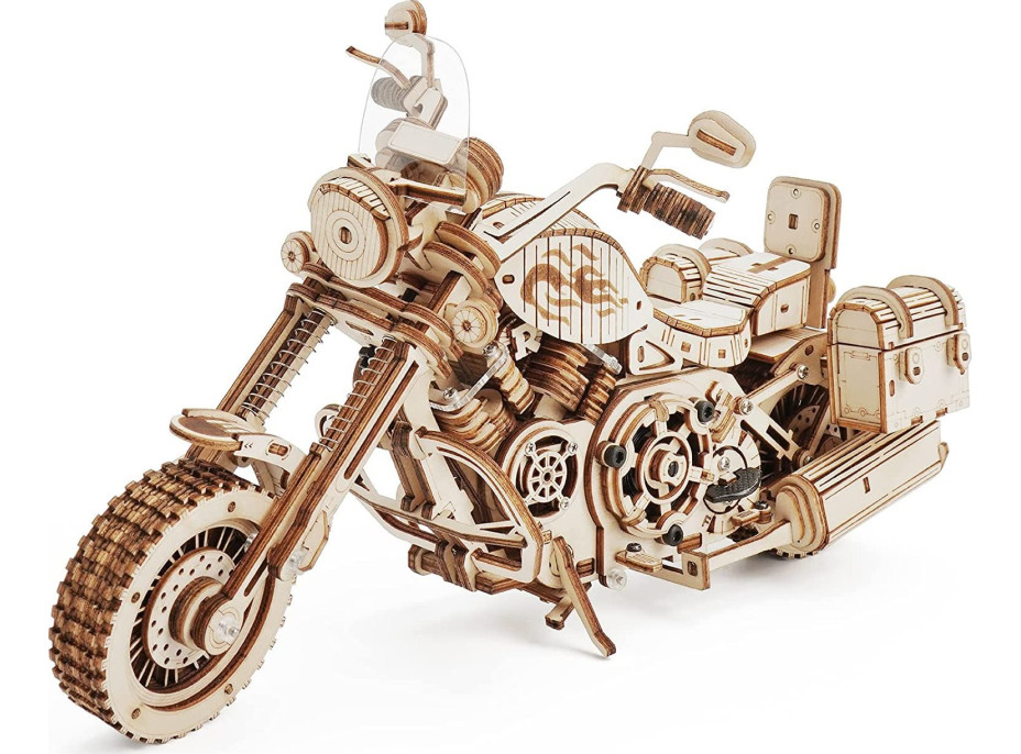 ROBOTIME Roker 3D drevené puzzle Cruiser Motorcycle 420 dielikov