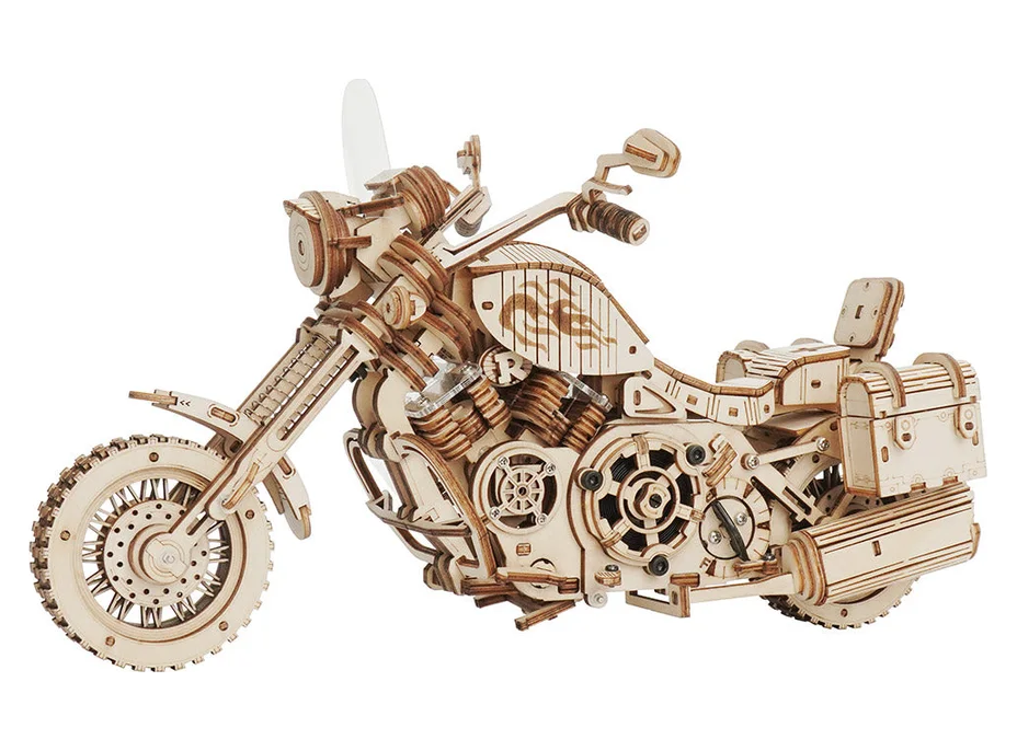 ROBOTIME Roker 3D drevené puzzle Cruiser Motorcycle 420 dielikov