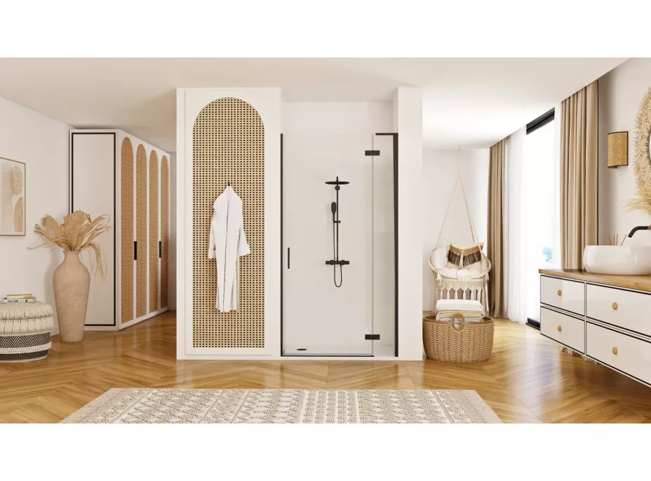 Sprchové dvere REA HUGO 80 cm - čierne