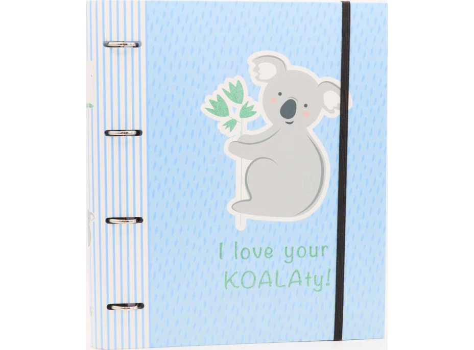 KOALA 4 krúžkový šanón A4 s náplňou - linajkový
