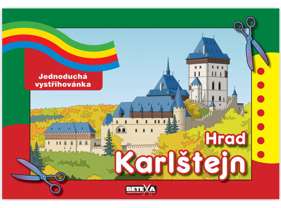 Vystrihovačky Hrad Karlštejn - jednoduchý