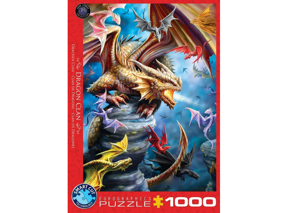 EUROGRAPHICS Puzzle Dračí klan 1000 dielikov