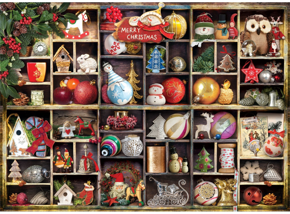 EUROGRAPHICS Puzzle Vianočné ozdoby 1000 dielikov