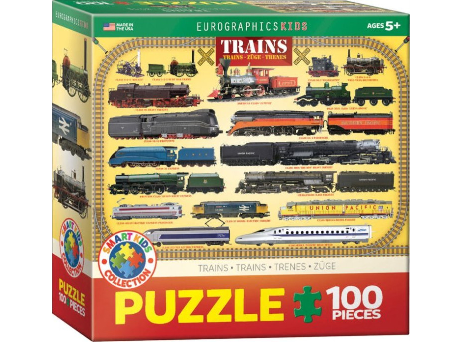 EUROGRAPHICS Puzzle Vlaky 100 dielikov
