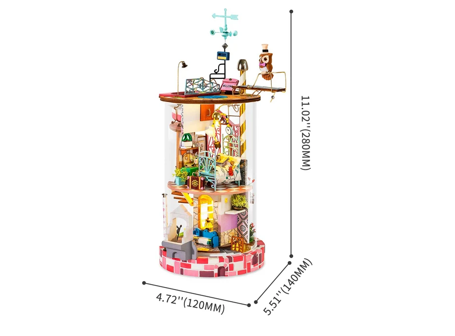 ROBOTIME Rolife DYI Mysterious World: Kvetinový dom s LED osvetlením