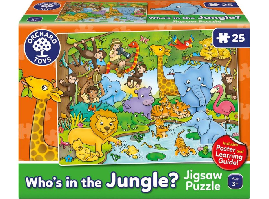 Kto je v džungli? - Puzzle