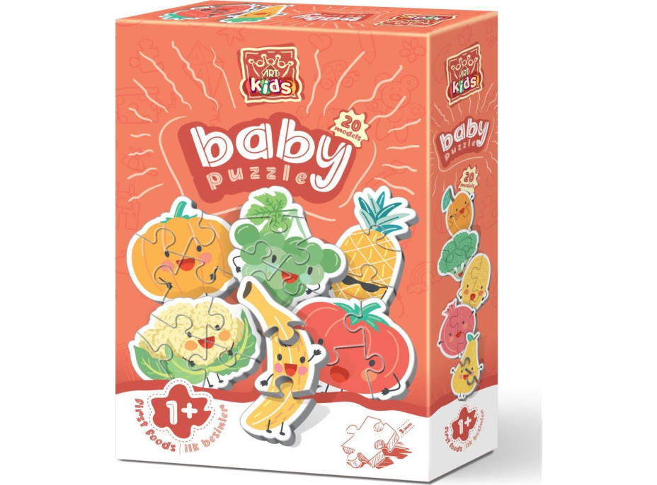 ART PUZZLE Baby Puzzle Ovocie a zelenina (2-4 dieliky)