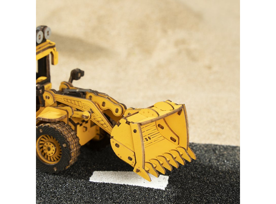 ROBOTIME Roker 3D drevené puzzle Buldozér 211 dielikov