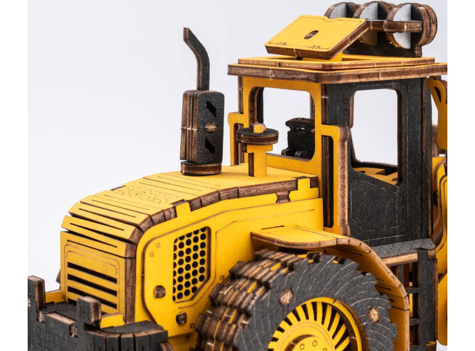 ROBOTIME Roker 3D drevené puzzle Buldozér 211 dielikov