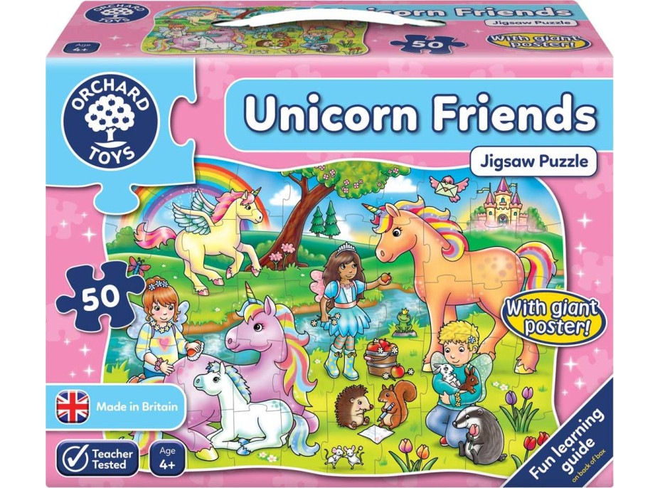 Puzzle - Priatelia jednorožce