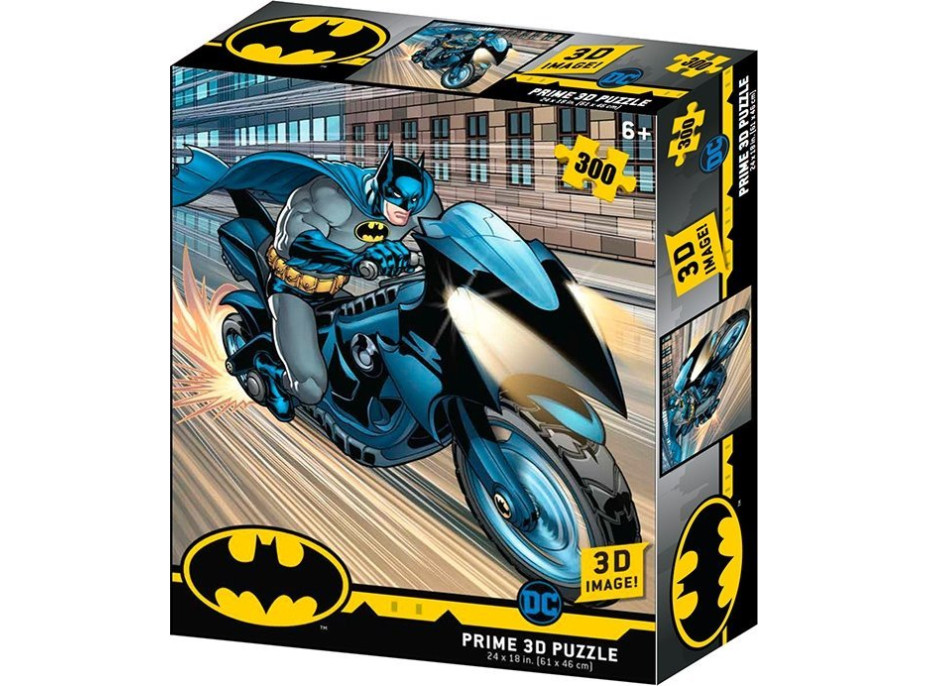 PRIME 3D Puzzle Batman: Batcycle 3D 300 dielikov