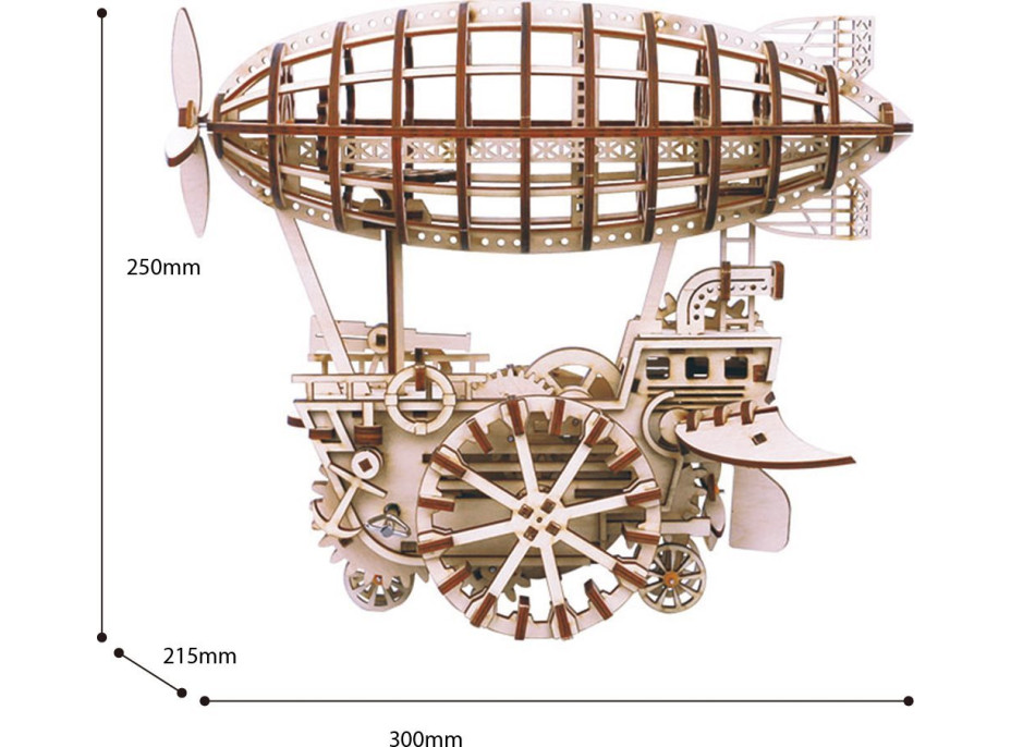 ROBOTIME Roker 3D drevené puzzle Vzducholoď 229 dielikov