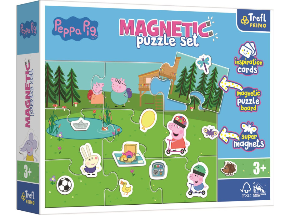 TREFL Magnetická puzzle sada Prasiatko Pepina