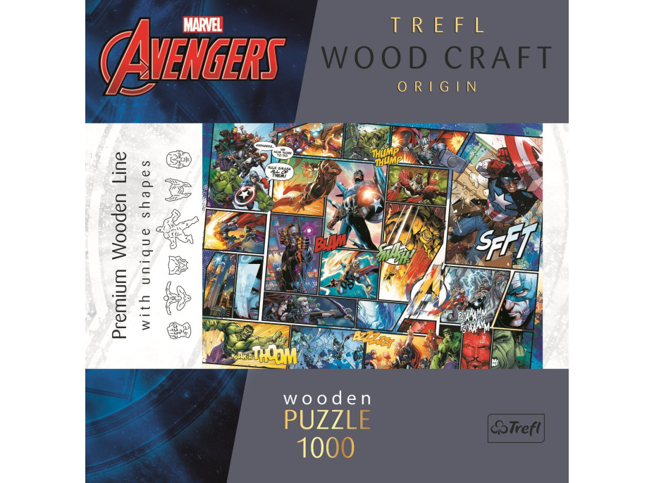 Trefl Wood Craft Origin puzzle Marvel Avengers 1000 dielikov