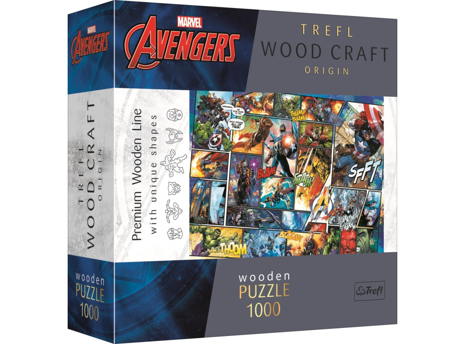 Trefl Wood Craft Origin puzzle Marvel Avengers 1000 dielikov