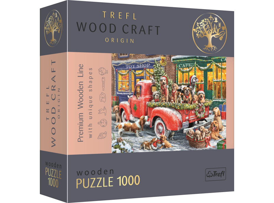 Trefl Wood Craft Origin puzzle Santovi malí pomocníci 1000 dielikov