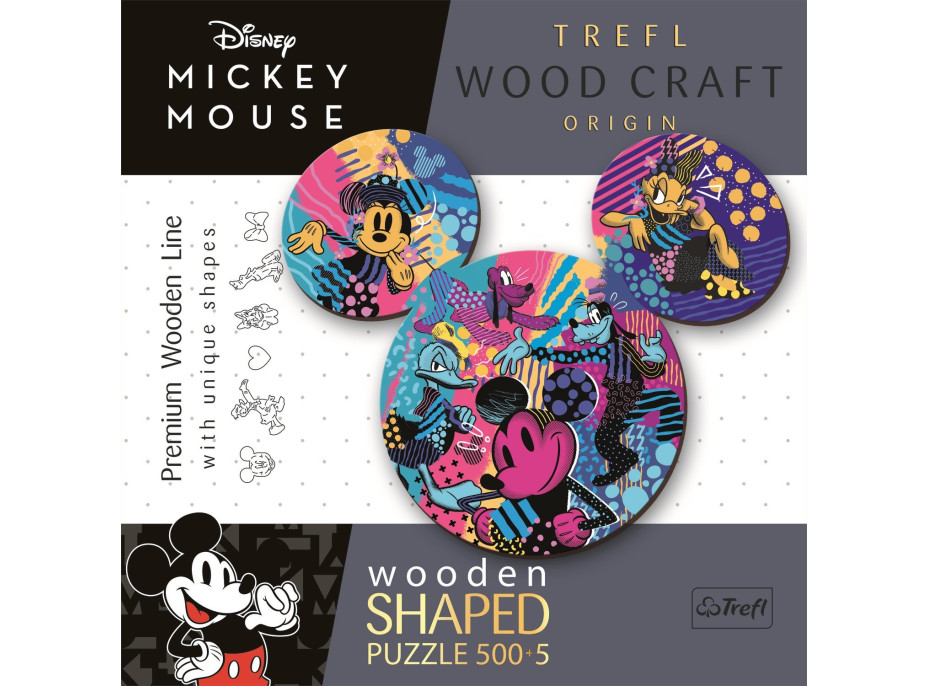 Trefl Wood Craft Origin puzzle Mickey Mouse 505 dielikov