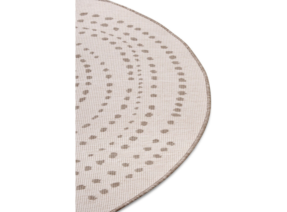 Kusový koberec Twin-Wendeteppiche 105414 Linen kruh