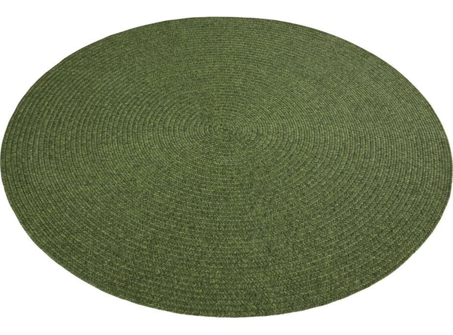 Kusový koberec Braided 105554 Green kruh