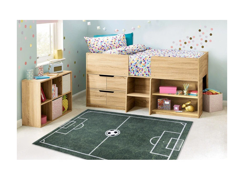 Detský kusový koberec Bambino 2138 Football green