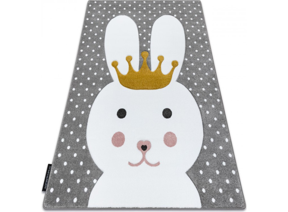 Detský kusový koberec Petit Bunny grey
