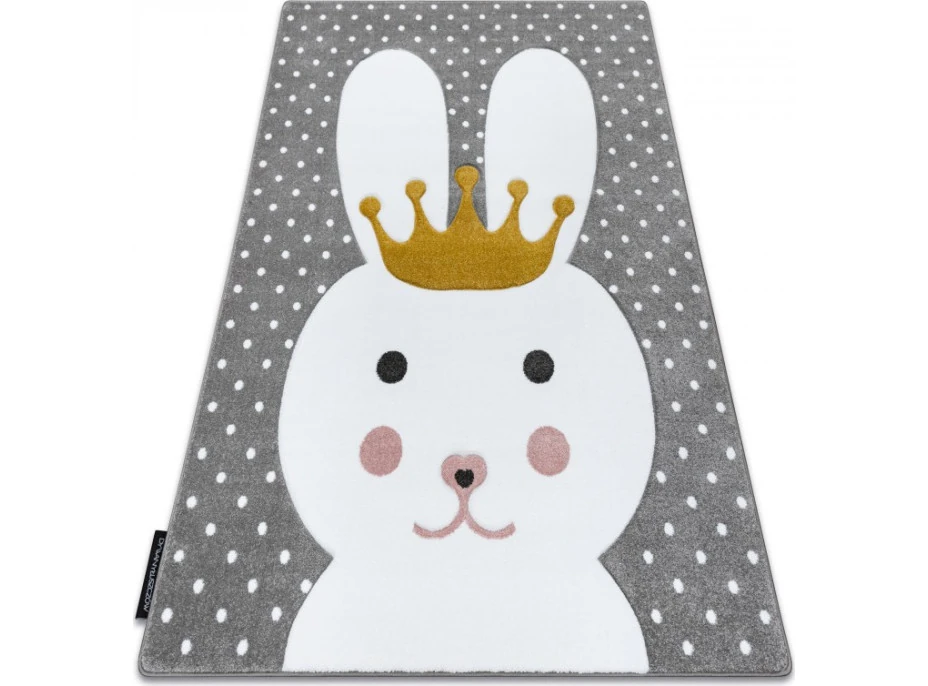 Detský kusový koberec Petit Bunny grey