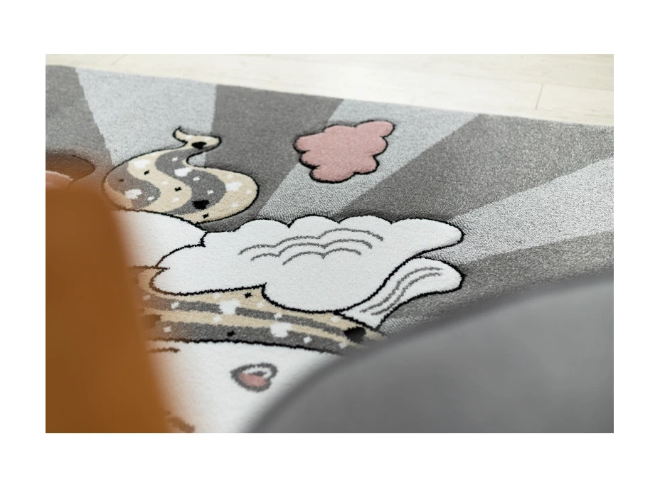 Detský kusový koberec Petit Unicorn grey