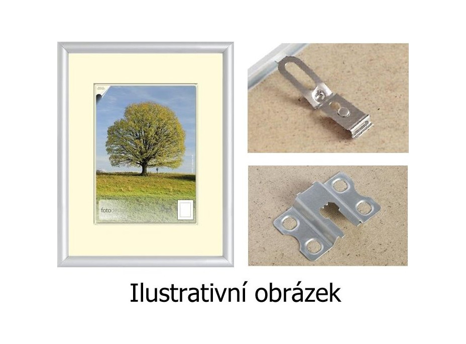 BFHM Plastový rám na puzzle 93x62cm - strieborný
