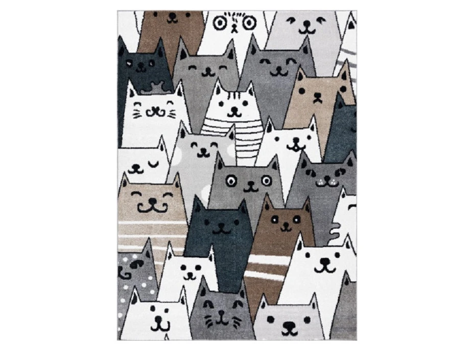 Detský kusový koberec Fun Gatti Cats multi