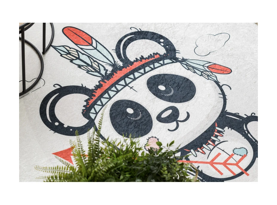 Detský kusový koberec Bambino 1129 Panda cream