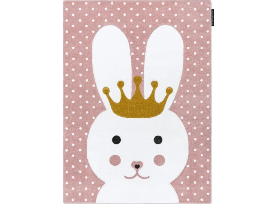Detský kusový koberec Petit Bunny pink