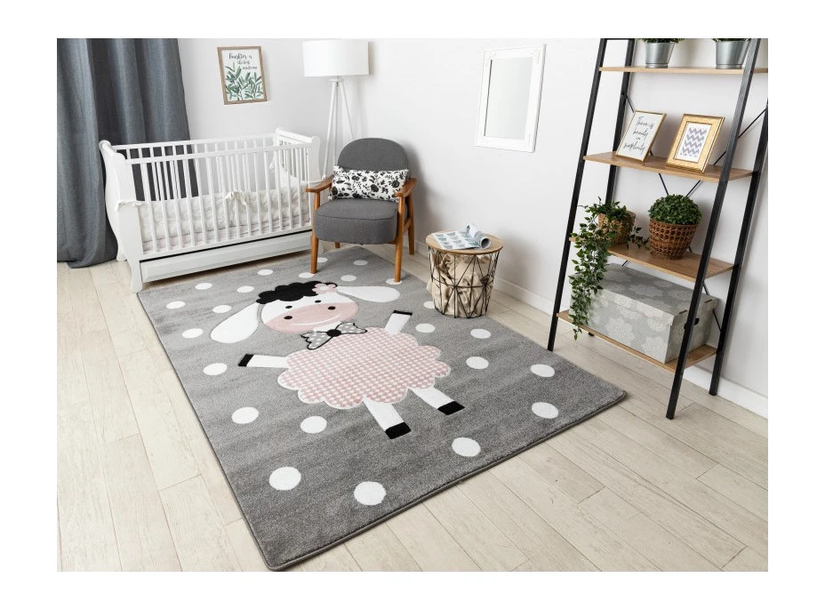 Detský kusový koberec Petit Dolly sheep grey